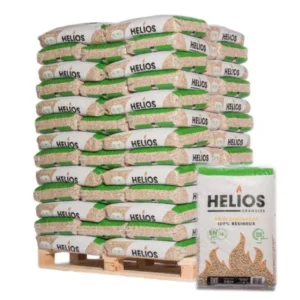 Pellets de bois Helios – Palette de 25 sacs de 15 kg